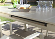 JARDILINE - Table de jardin Milos - Aluminium - Ivoire - 10 personnes - vignette