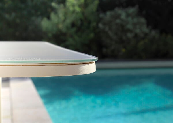 JARDILINE - Table de jardin Milos - Aluminium - Ivoire - 10 personnes - large