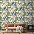 GRANDECO - Papier vinyle motif wild palms vert - vignette