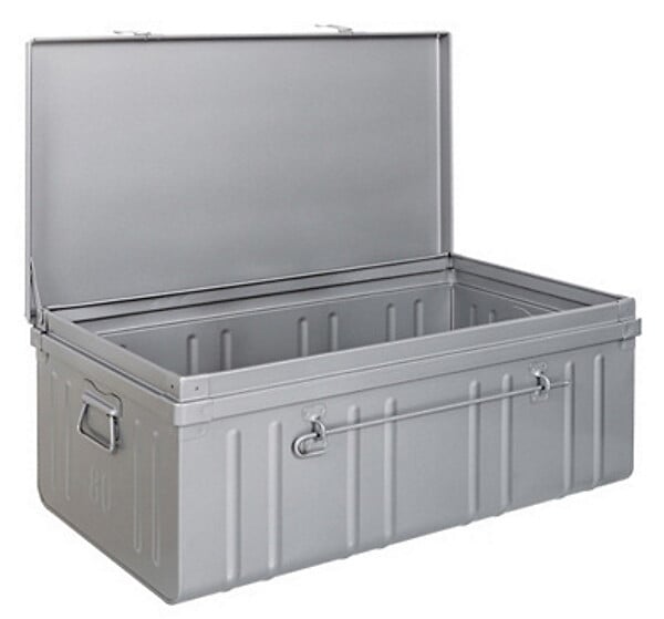 P.HENRY - Cantine métallique Premium - Acier - Gris aluminium - 175L - large