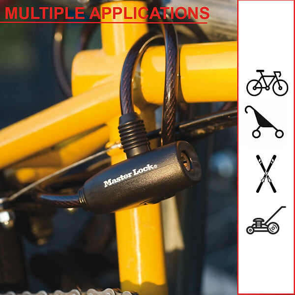 MASTER LOCK - Câble antivol acier 1.8mx8mm - large