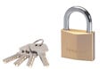 MASTER LOCK - Cadenas à clé laiton massif 50mm anse d.8xh.30mm 6 goupilles - vignette