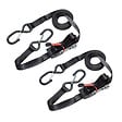 MASTER LOCK - Lot de 2 sangles d'arrimage avec crochets et cliquet L.425xl.2.5cm - vignette