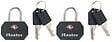 MASTER LOCK - Lot de 2 cadenas bagages certifiés TSA 30mm anse d.5xh.15mm - vignette