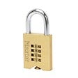 MASTER LOCK - Cadenas à combinaison programmable laiton massif 50mm anse d.10xh.32mm - vignette