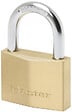 MASTER LOCK - Cadenas à clé laiton massif 60mm anse d.9xh.36mm 6 goupilles 4 clés - vignette