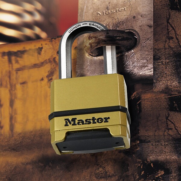 EXCELL - Cadenas à combinaison en acier laminé 56mm anse octo d.9mm - large