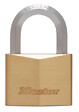 MASTER LOCK - Cadenas à clé laiton massif 40mm anse hexagonale d.7.5xh.23mm 4 clés - vignette