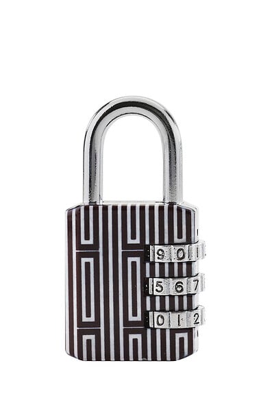 MASTER LOCK - Cadenas à combinaison programmable motif chrome 30mm anse d.5xh.22mm - large