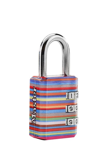 MASTER LOCK - Cadenas à combinaison programmable motif chrome 30mm anse d.5xh.22mm - large