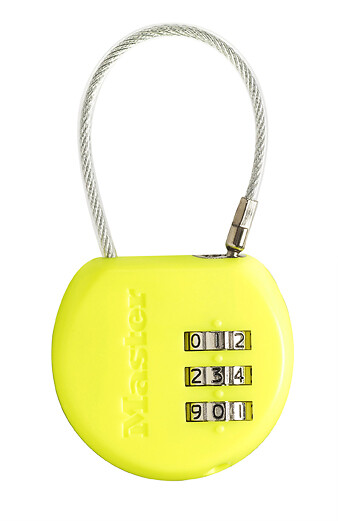 MASTER LOCK - Cadenas porte-adresse à combinaison programmable 42mm anse d.3xh.44mm - large