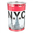 P.HENRY - Coffre pouf en métal New York - 33L - Diam.30,7xH.47cm - vignette