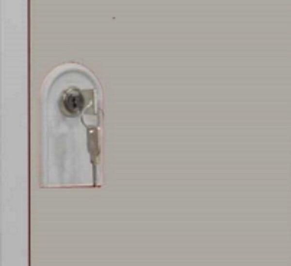 P.HENRY - Vestiaire 1 colonne de 4 cases gris perle - large