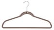 BOX & BEYOND - Lot de 4 cintres velours taupe Slim - vignette