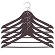 BOX & BEYOND - Lot de 5 cintres bois wengé - vignette