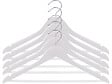 BOX & BEYOND - Lot de 5 cintres bois blanc - vignette