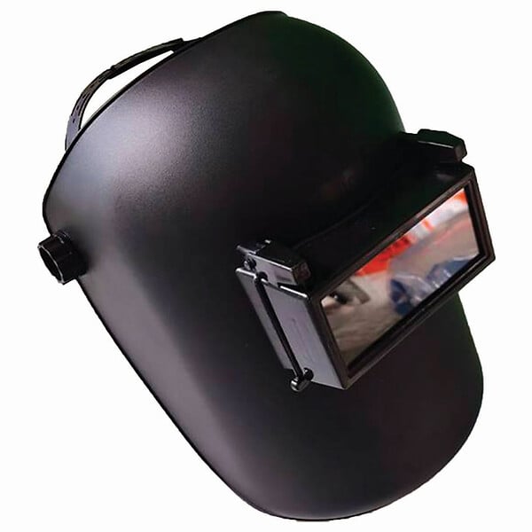 MECAFER - Cagoule protection soudeur - Visière fixe - Anti-projections - large