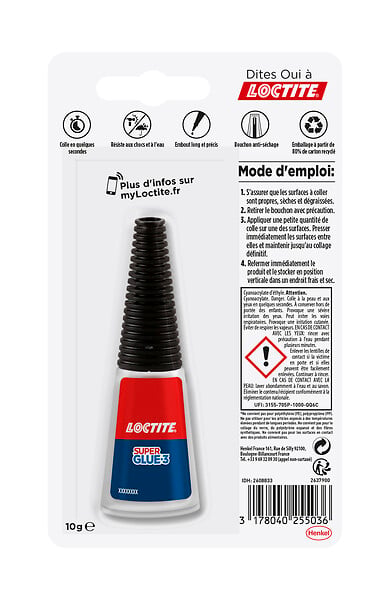 LOCTITE - Colle Cyanoacrylates SG3 Précision Max Bouteille 10g - large