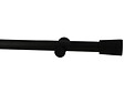 MOBOIS - Kit tringle à rideaux bois moderne - Noir mat - L.200cmx28mm - vignette