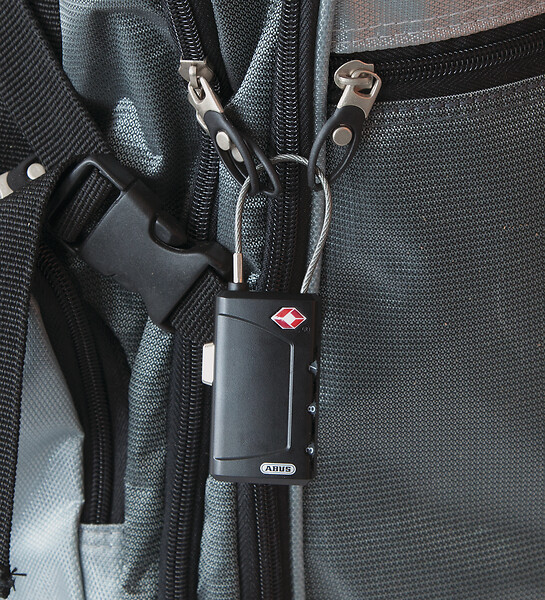 ABUS - Cadenas à Combinaison 3 chiffres 148-30mm TSA Cable - large