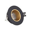 XANLITE - Pack de 3 spots encastrables orientables Noir et Or - 2700K - vignette