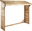 CERLAND - Abri bûches en pin simple - L.220xH.183xP.69cm - vignette