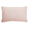 MODE DE VIE - Coussin uni en coton - Rose - 30x50cm - vignette