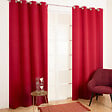 MODE DE VIE - Rideau occultant polyester rouge - 140x250cm - vignette