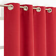 MODE DE VIE - Rideau occultant polyester rouge - 140x250cm - vignette