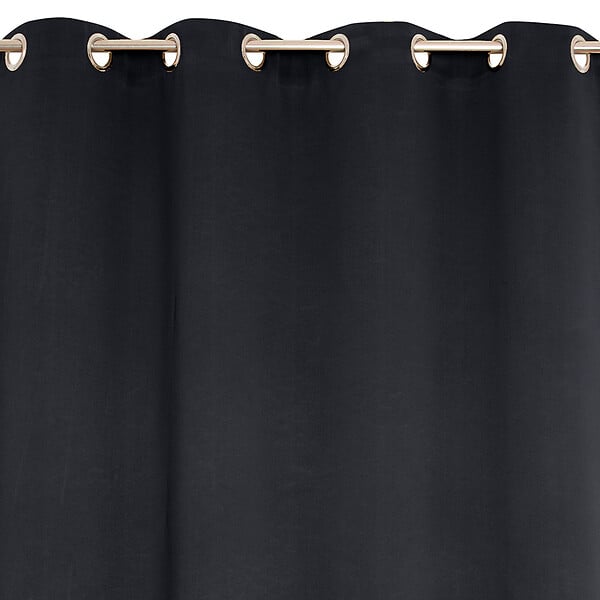 MODE DE VIE - Rideau avec oeillets - Occultant - Noir - 140x240cm - large