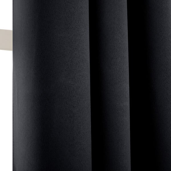 MODE DE VIE - Rideau avec oeillets - Occultant - Noir - 140x240cm - large