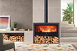 PANADERO - Poêle à bois Allegro - Acier - Anthracite - 8.9kW - vignette