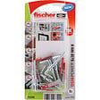 FISCHER - Blister 6 chevilles tous matériaux DUOPOWER 6x30mm + crochets - vignette
