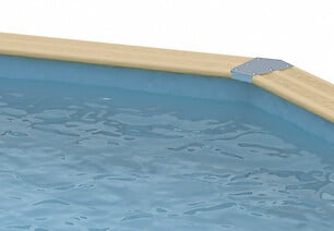 UBBINK PIS - Piscine en bois Océa - Liner bleu - L.580xH.130cm - large