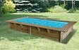 UBBINK PIS - Piscine Sunwater - Liner Bleu - Rectangulaire - L350xH71xP250cm - vignette