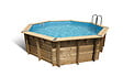 UBBINK PIS - Piscine en bois Océa - Liner bleu - Diam.430xH.120cm - vignette