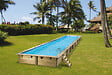 UBBINK PIS - Piscine bois Linéa - Enterrable - Liner Bleu - L1500xH150xP350m - vignette