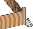 UBBINK PIS - Piscine en bois Linéa - Bleu - L.11.00xl.5.00xH.1.40m - vignette