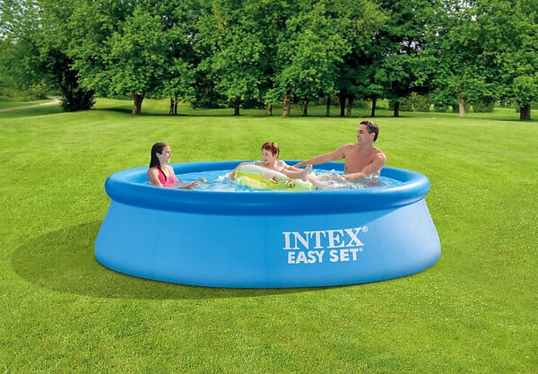 INTEX - Piscine autoportante PVC Easy Set - Bleu - Diam.3.05xH.0.76m - large