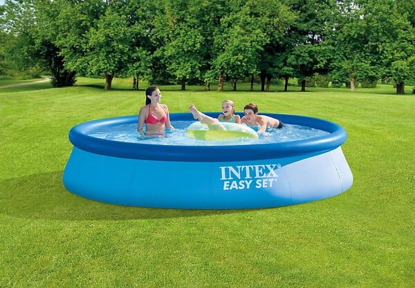 INTEX - Piscine autoportante Easy Set - Bleu - Diam.396xH.84cm - large