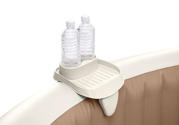 INTEX - Porte-verre PVC PureSpa - Blanc - L.26xl.22xH.18cm - large