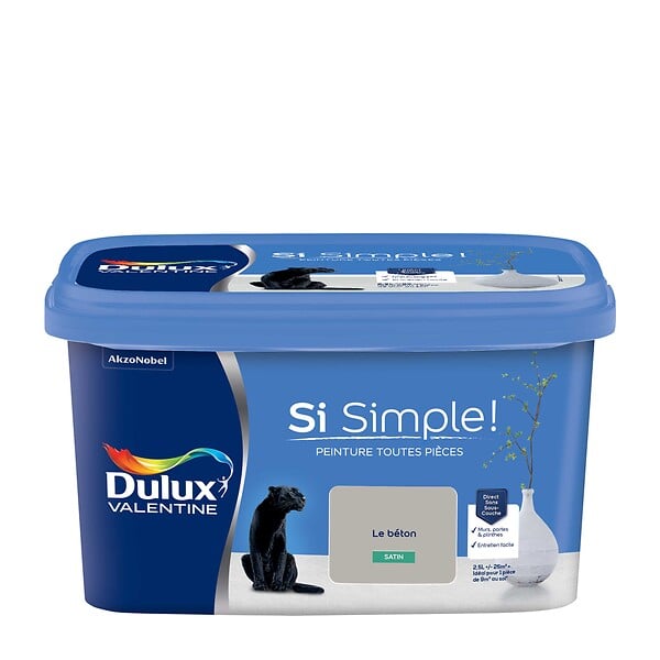 DULUX VALENTINE - Peinture intérieure multi-surfaces Si Simple - Satin - 2,5L - large