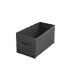 MODE DE VIE - Panier de rangement intissé - Gris anthracite - XS - vignette