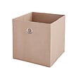 MODE DE VIE - Panier de rangement intissé - Rose poudre - L - vignette