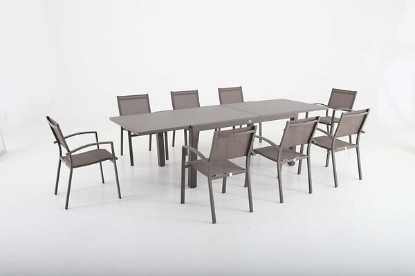 MODE DE VIE - Fauteuil Detroit - Empilable - Aluminium - large