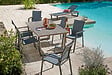 Table de jardin Allure - Aluminium - Gris anthracite - 6 personnes - vignette