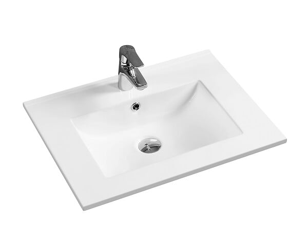Vasque céramique Sweet - Blanc - 60,5x46cm - large