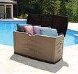 EDA - Malle rangement SERENA 310L - Taupe - L.120.7xP.55.3xH.66cm - vignette