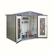 BIOHORT - Abri de jardin Europa T3 - Gris quartz - L.244xl.156xH.203cm - vignette