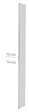 VIF - Colonne de salle de bain MDF - Blanc - 170x16x30cm - vignette